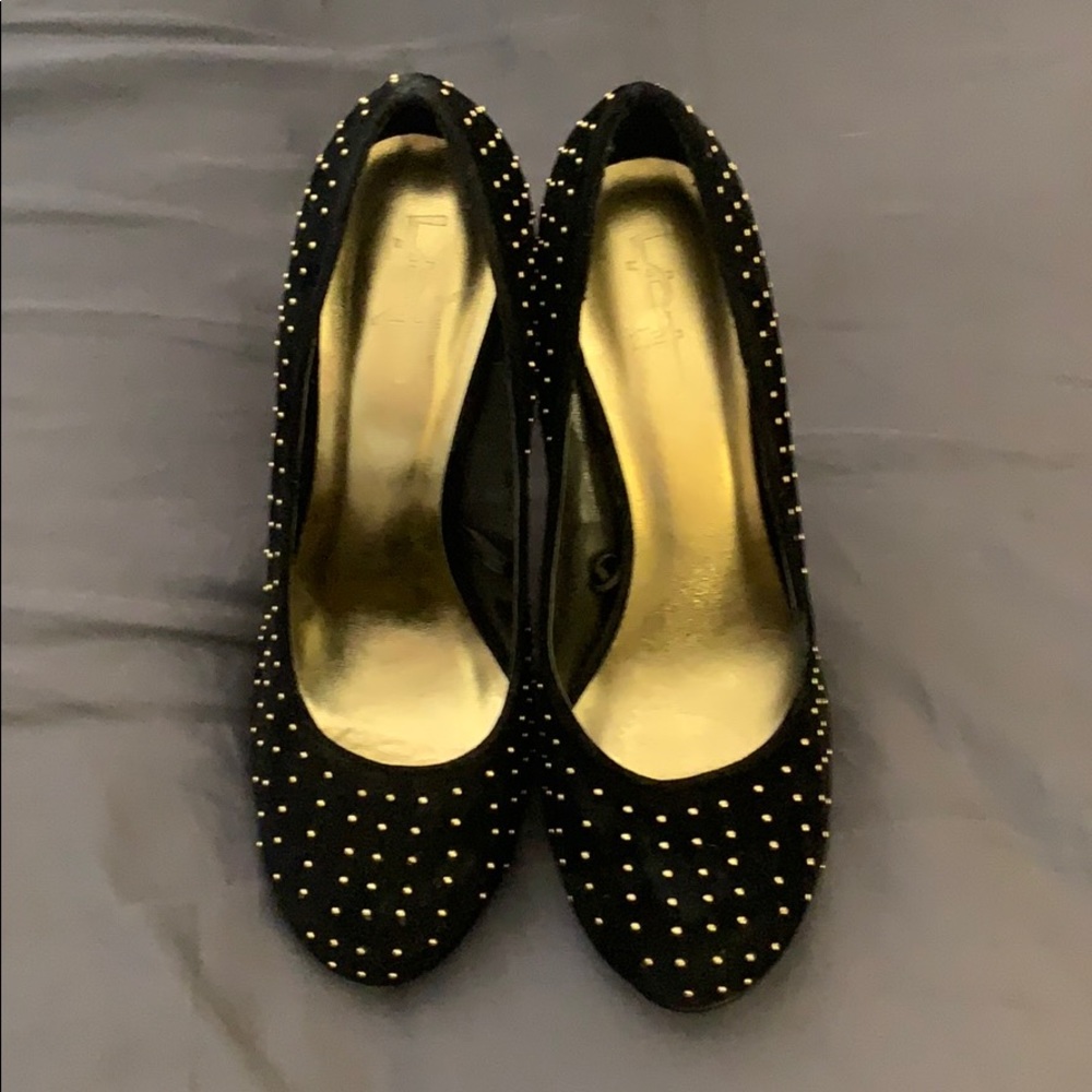 FD4 Black Velvet Stilettos